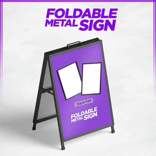Foldable Metal Sign B2B